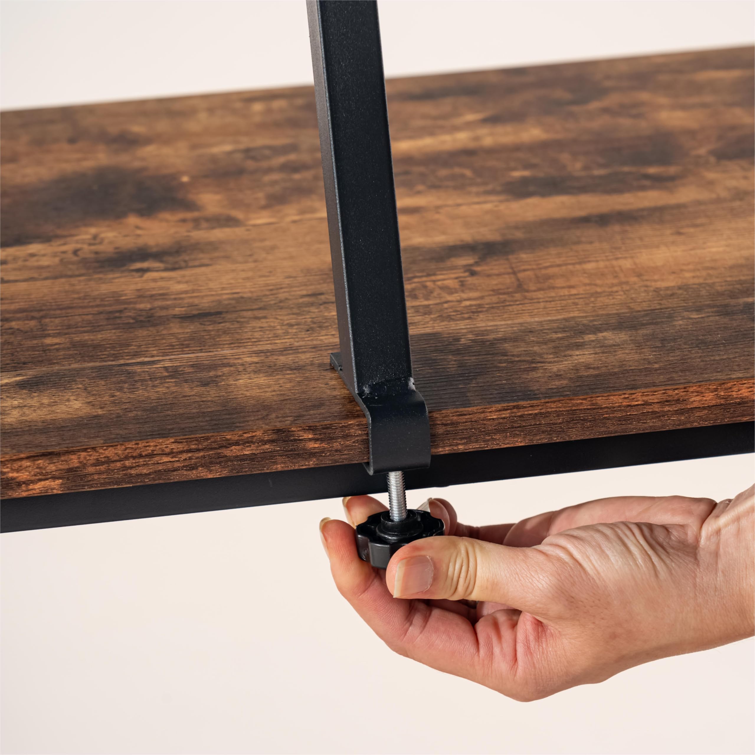 FurnitureR - Mesa Plegable Multiusos para Ocio Creativo, Superficie de Madera con Estante Elevado, Ideal para Dibujo, Artista, Ocio Creativo, fácil de Mover, 80 x 40 x 74 cm