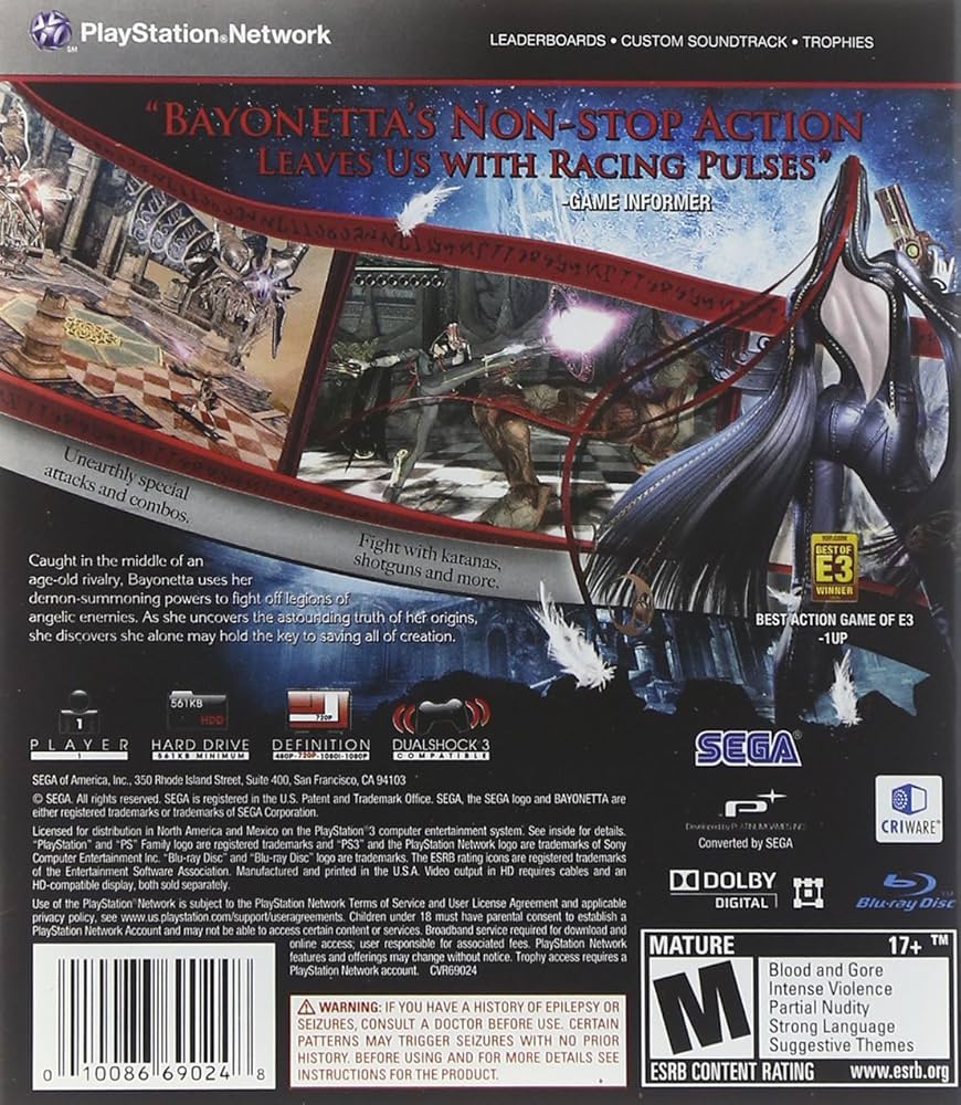 Amazon.com: Bayonetta - Playstation 3 : Everything Else