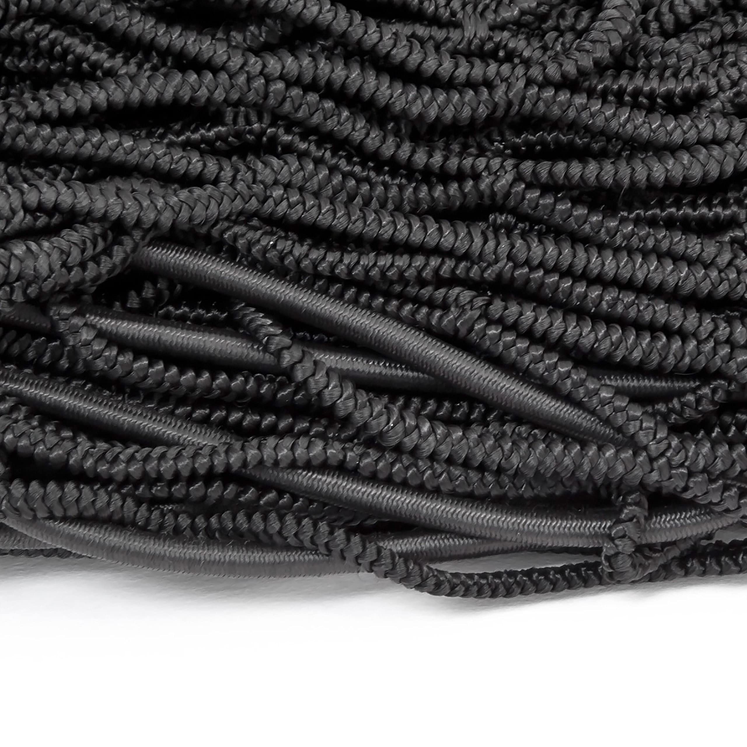 4 x Anhängernetz, Gepäcknetz zur Ladungssicherung, reißfest, flexibel, dehnbar bis 3x2 Meter, Abdecknetz, schwarz