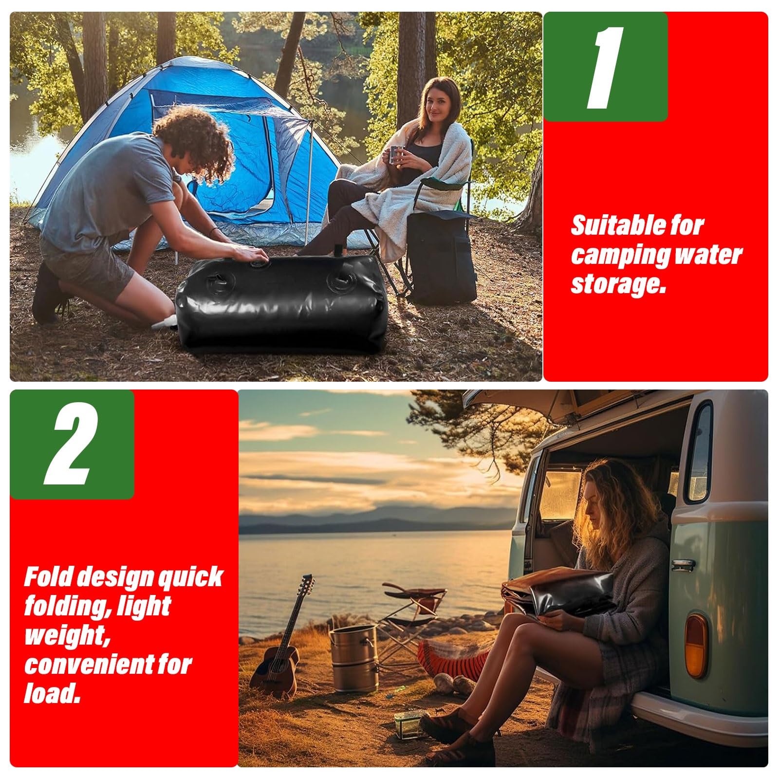 Contenitori per vescica di stoccaggio dell'Acqua Serbatoio dell'Acqua da 50 200 400 500 Gal per Acqua di Emergenza, Borse di stoccaggio dell'Acqua di Grand,B-1.5x1.2x0.6m/1000L/263gal
