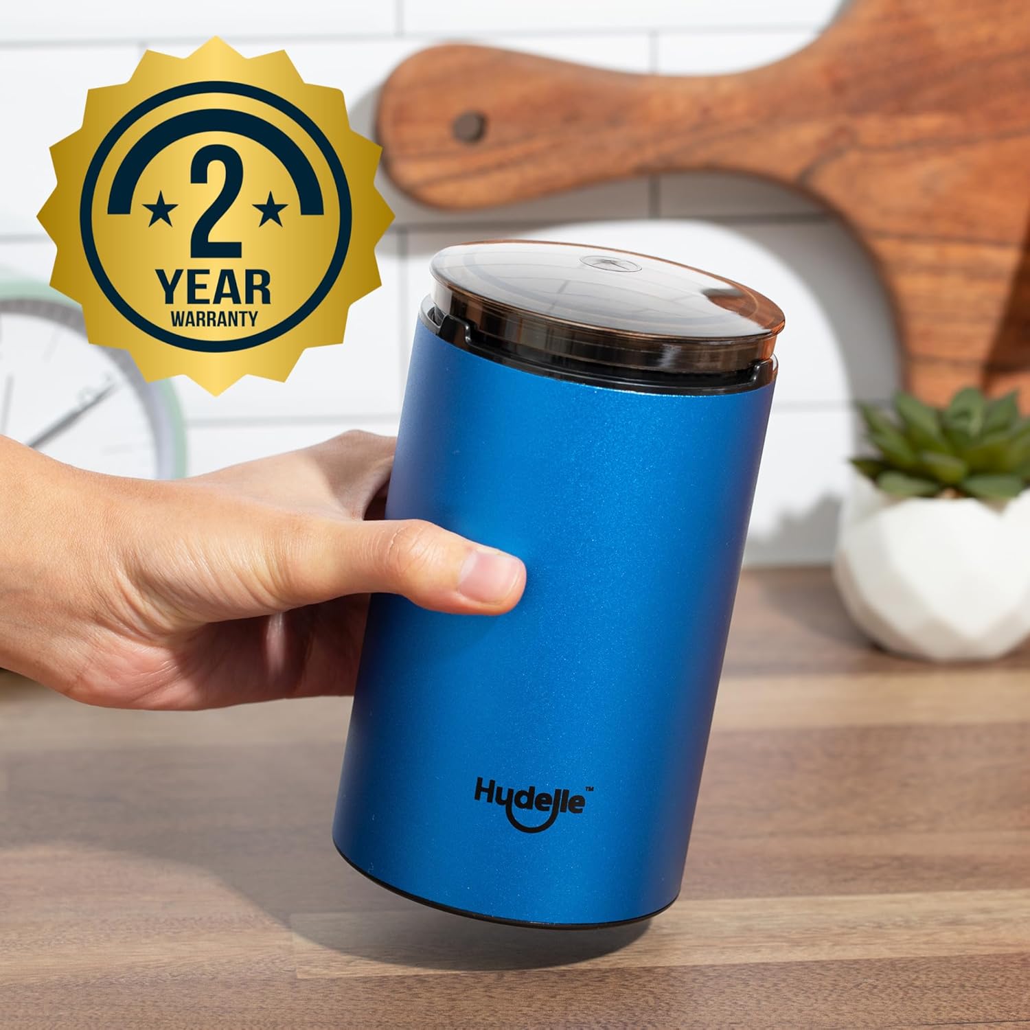 Coffee Grinder, Electric, Perfect for Home Use, Ocean Blue