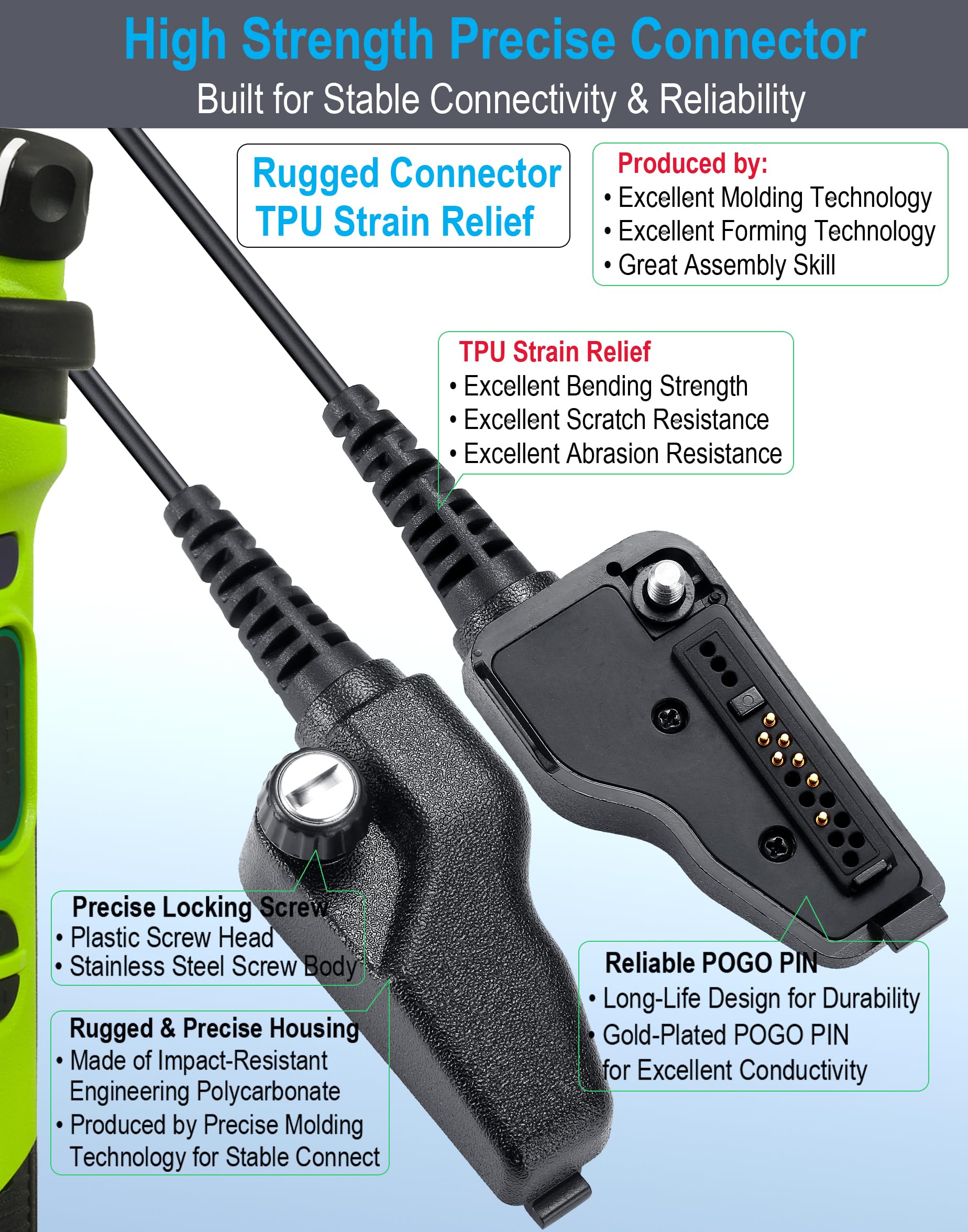 Amazon.com: commountain Earpiece w/Mic Compatible with Kenwood