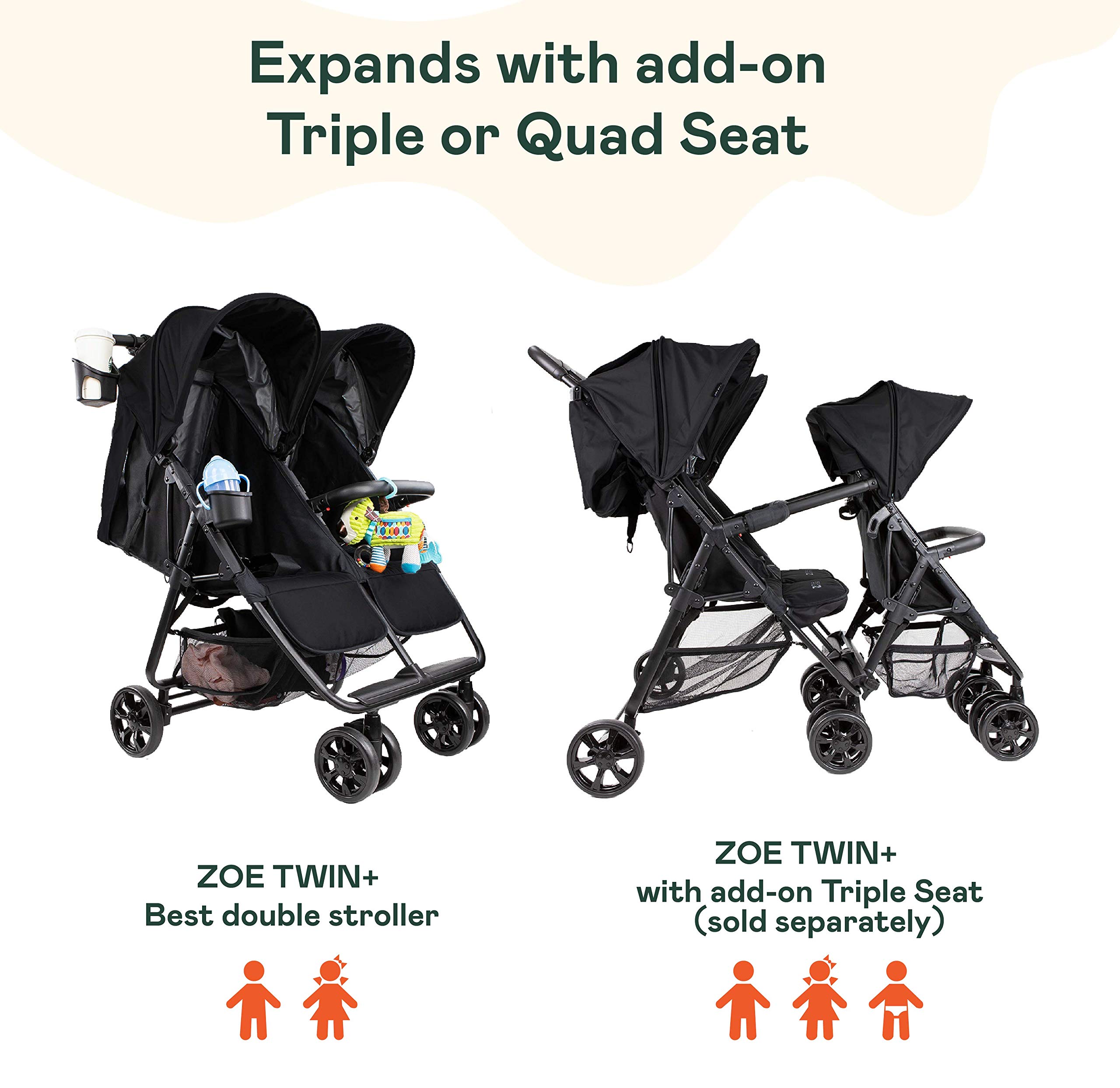 Zoe Xl2 Stroller Zoe Twin Double Stroller Zoe Twin Zoe Xl2 - Main Image