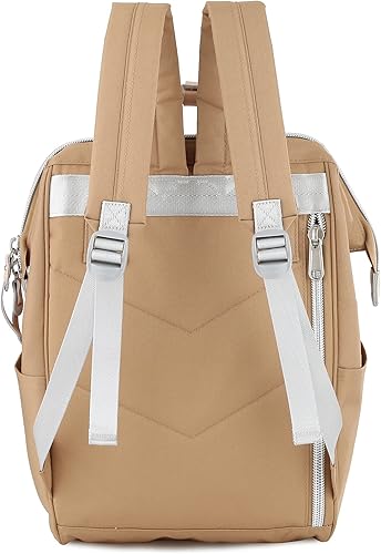 Miniatura 4 de Himawari Mochila de viaje para laptop con puerto de carga USB, bolsa de pañales grande, bolsa de médico, mochila escolar para mujeres y hombres,