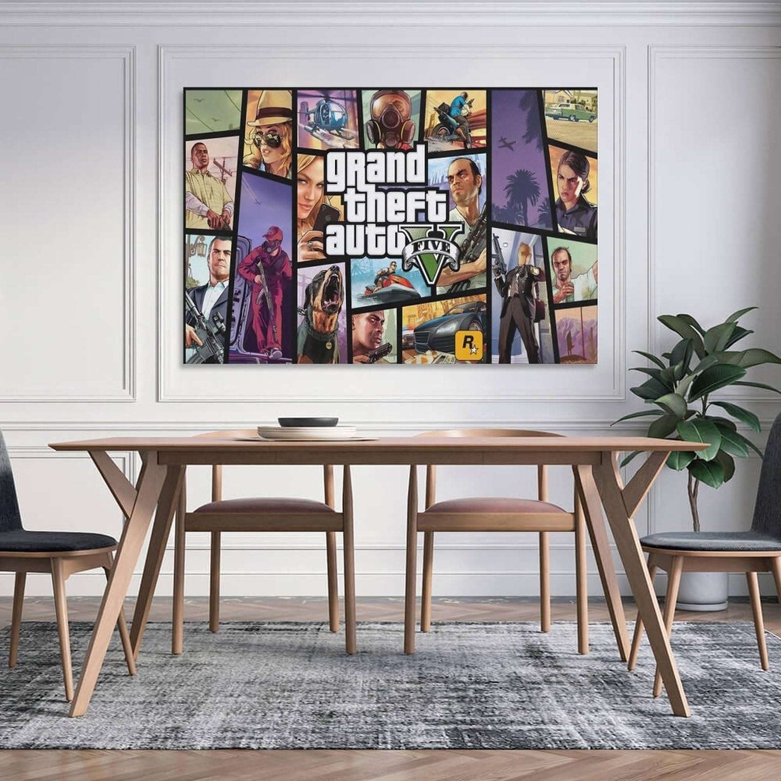 Amazon.co.jp: グランドセフトオートVゲームポスター1 部屋飾り