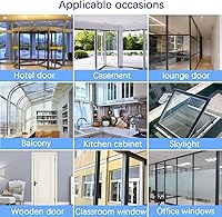 Vista 6 de TAROSE Burlete de aislamiento térmico, 33 pies, cinta adhesiva de silicona (transparente, 1.49 pulgadas) para puerta, ventana, puerta de ducha