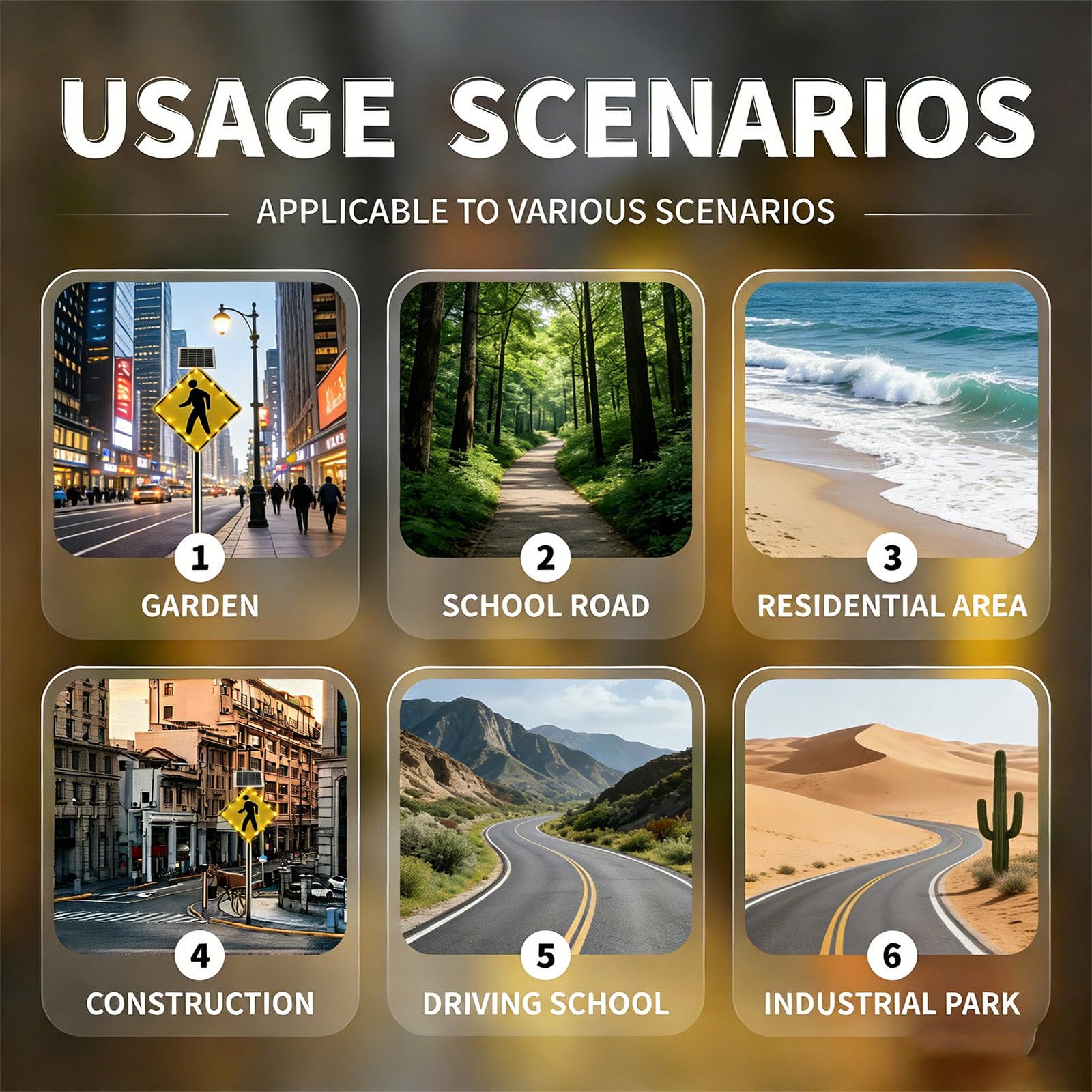 Señal Peatonal Solar con Luz LED Intermitente, 60x60cm o 75x75cm, Cartel de Reduzca Velocidad con Lámina Reflectante de Alta Intensidad, Marco de Aluminio Resistente para Seguridad Vial 24inches