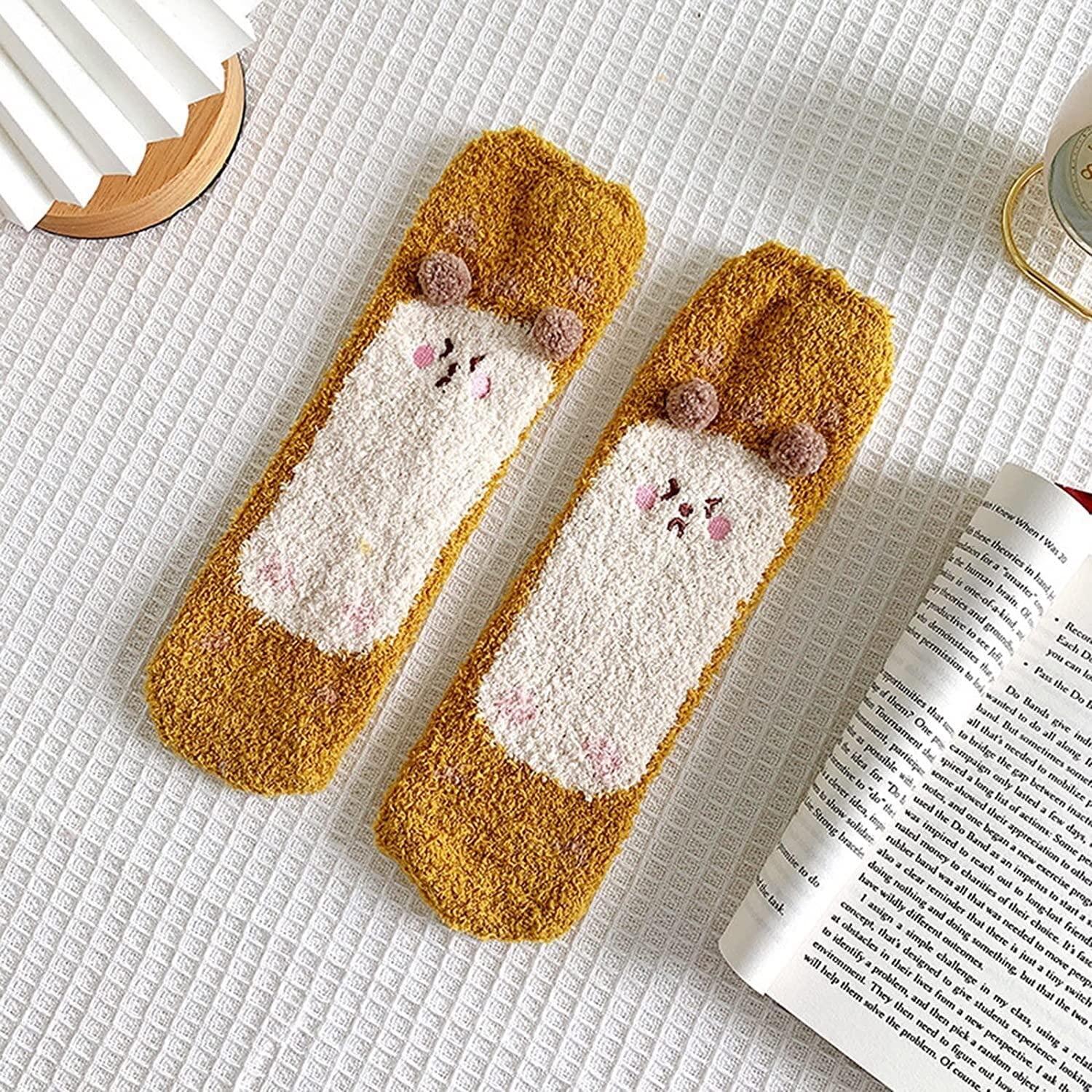 Calcetines Invierno 3 Pares De Calcetines Térmicos Con Pompones De Invierno Para Mujer, Esponjosos, Súper Suaves, Cálidos, Gruesos, Acogedores Y Borrosos Calcetines Termicos