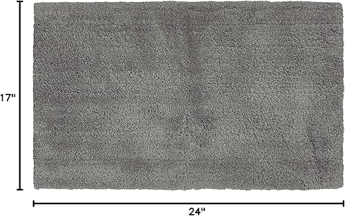 Miniatura 8 de Better Trends Micro Collection - Tapetes de baño, alfombra suave, de felpa, absorbente, alfombra de baño copetuda, 100% poliéster, de secado rápido,