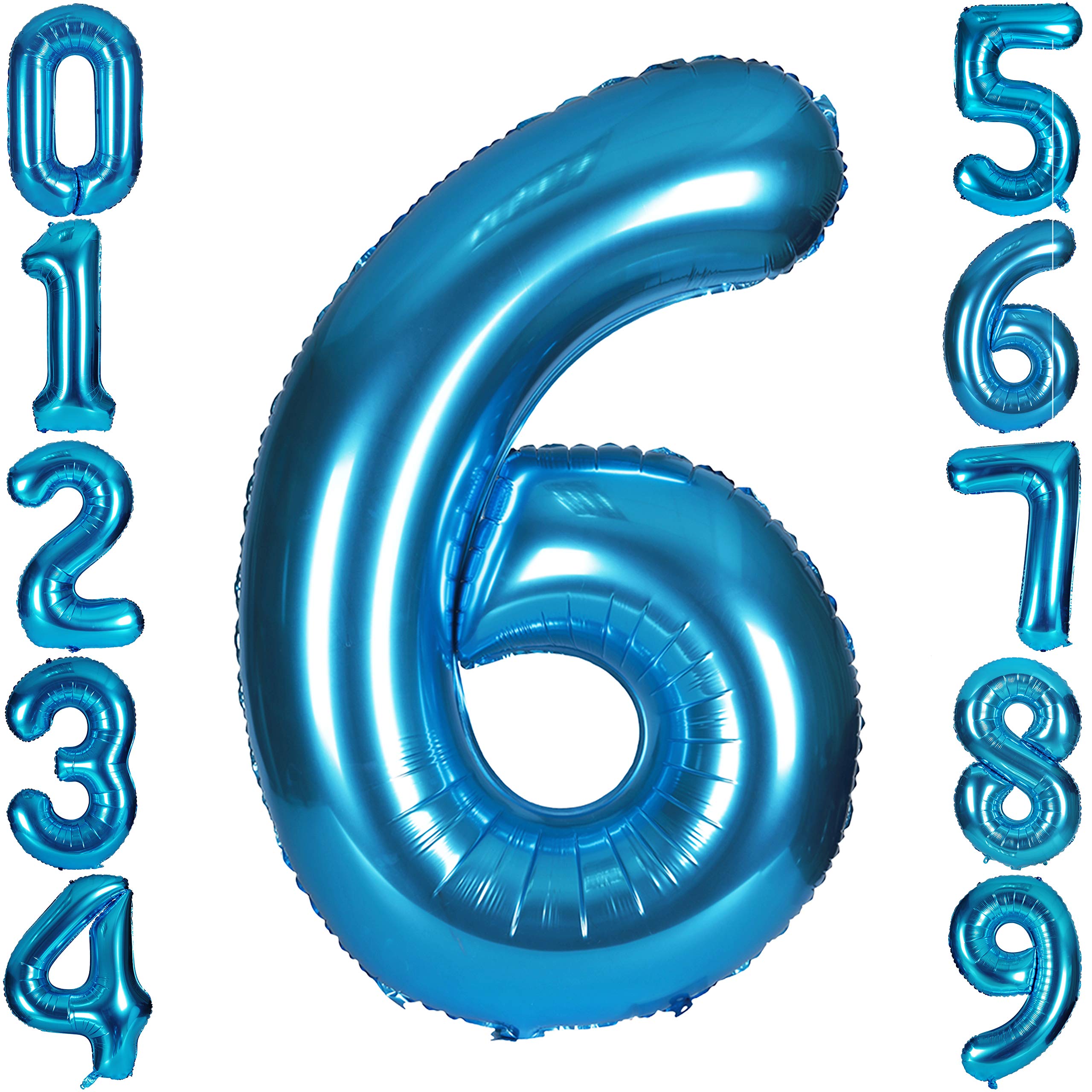 Red 0 balloon 40 Inch Giant Helium Foil Number 0 to 9 Red Balloon Birthday Wedding Party Digital Decorations (Number 0) — view 272