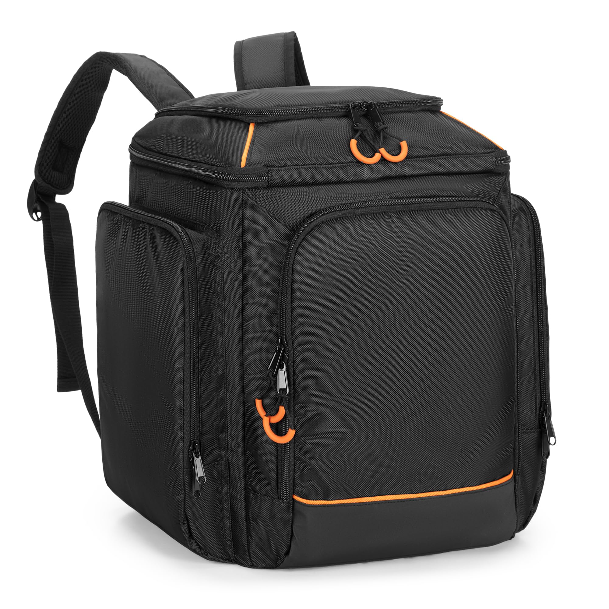 CURMIO Reisetragetasche Kompatibel mit Bose S1 Pro+, Bluetooth-Lautsprecher-Rucksack mit Schultergurten und Zubehörtaschen für Mikrofon, Ladegerät, Kabel, Schwarz
