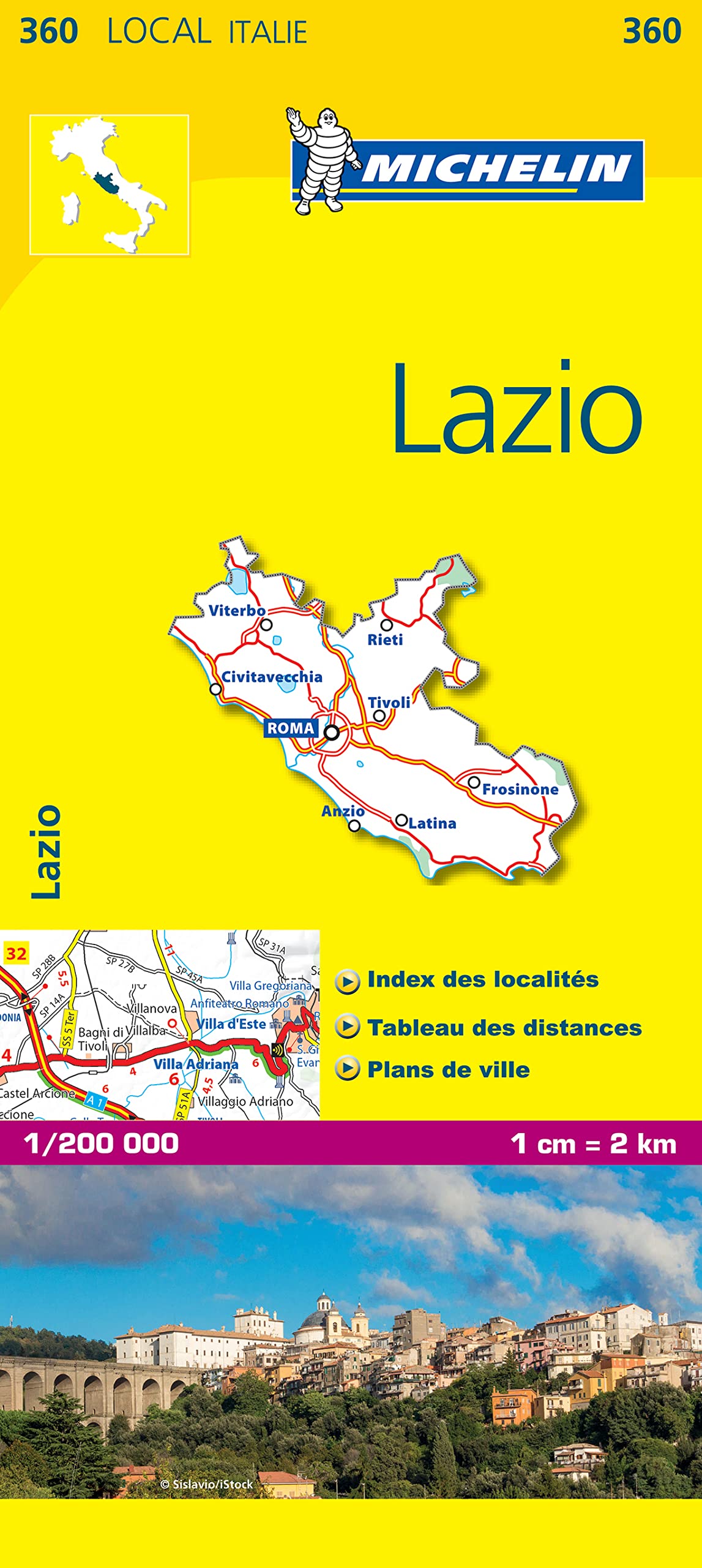 Lazio (360) (Michelin kaart - lokaal Italie (360))