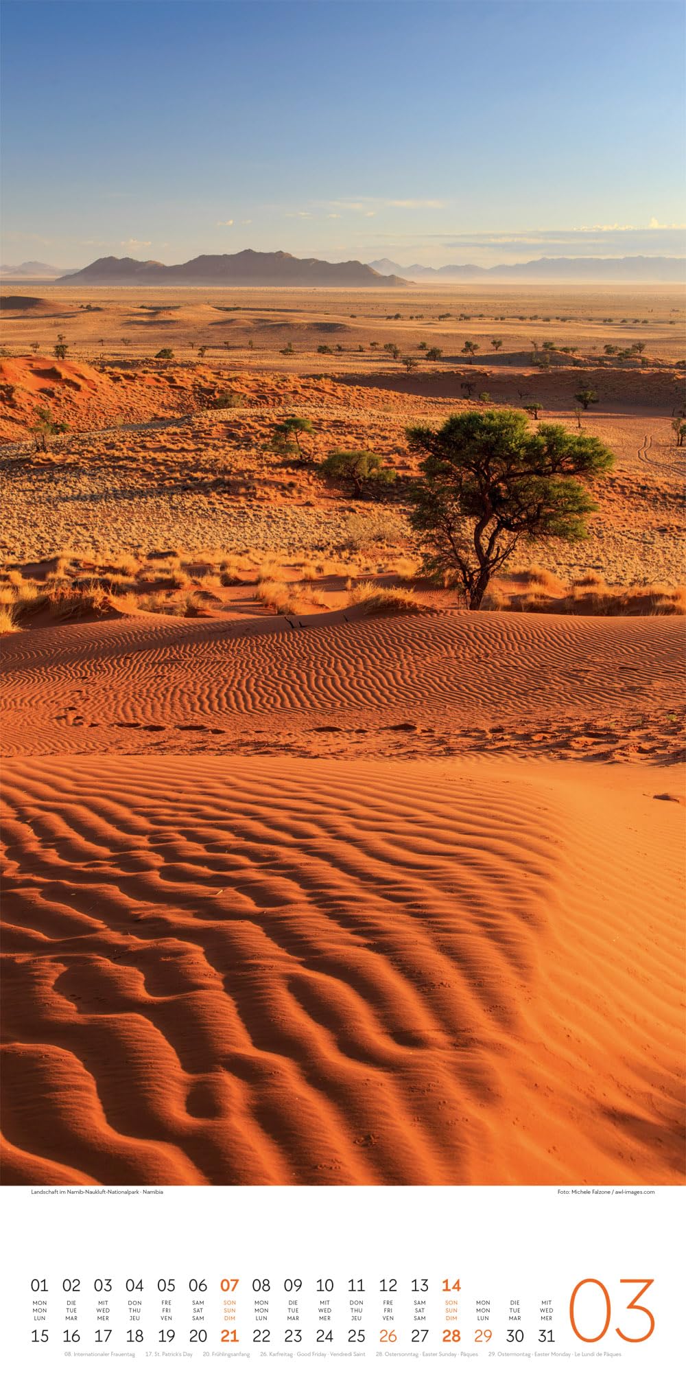 Ausblicke Kalender 2027: Beruhigender Natur-Kalender im schlanken Hochformat (33x66 cm) | Landschaftsfotografie