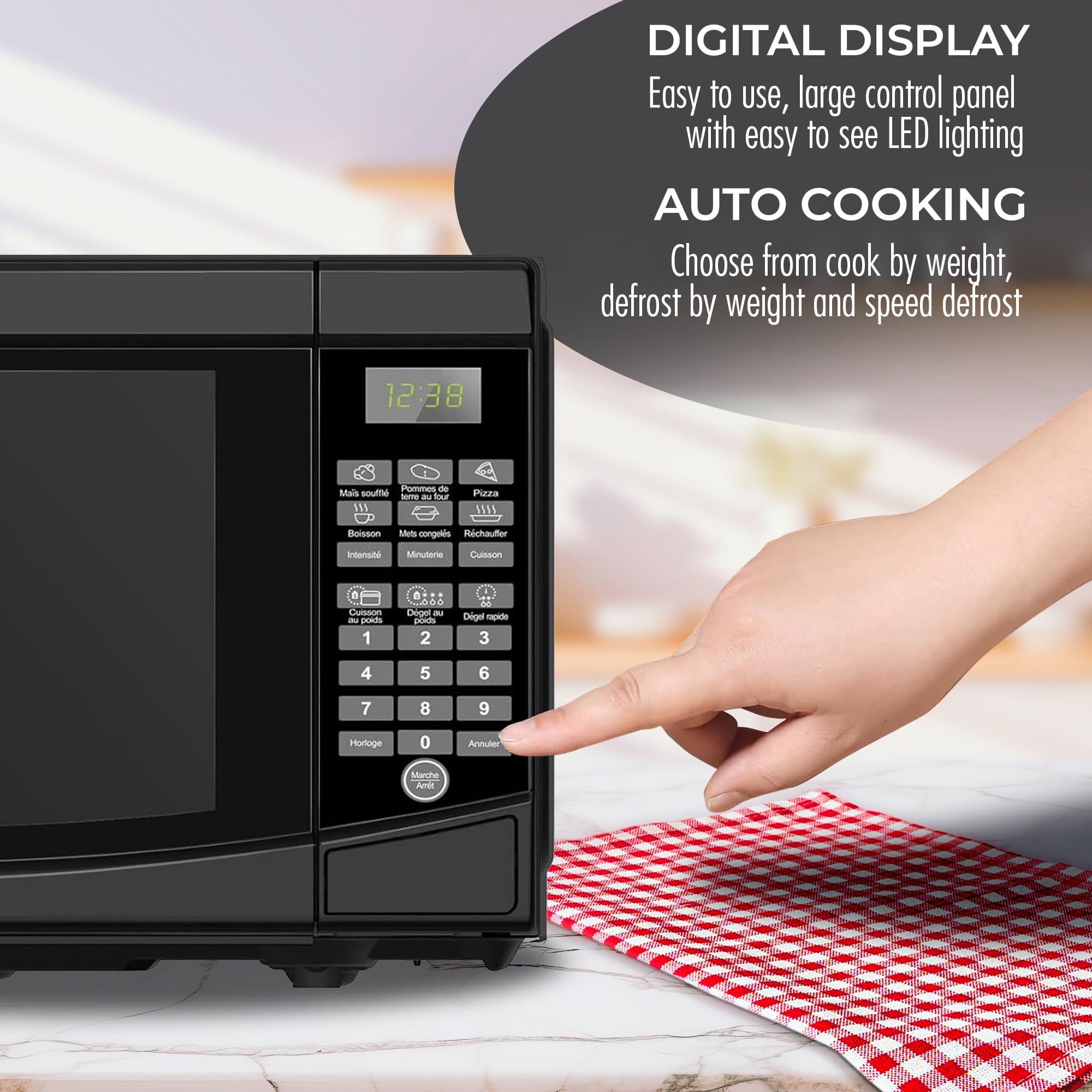 Amazon｜RCA rmw733-black電子レンジオーブン、0.7立方フィート