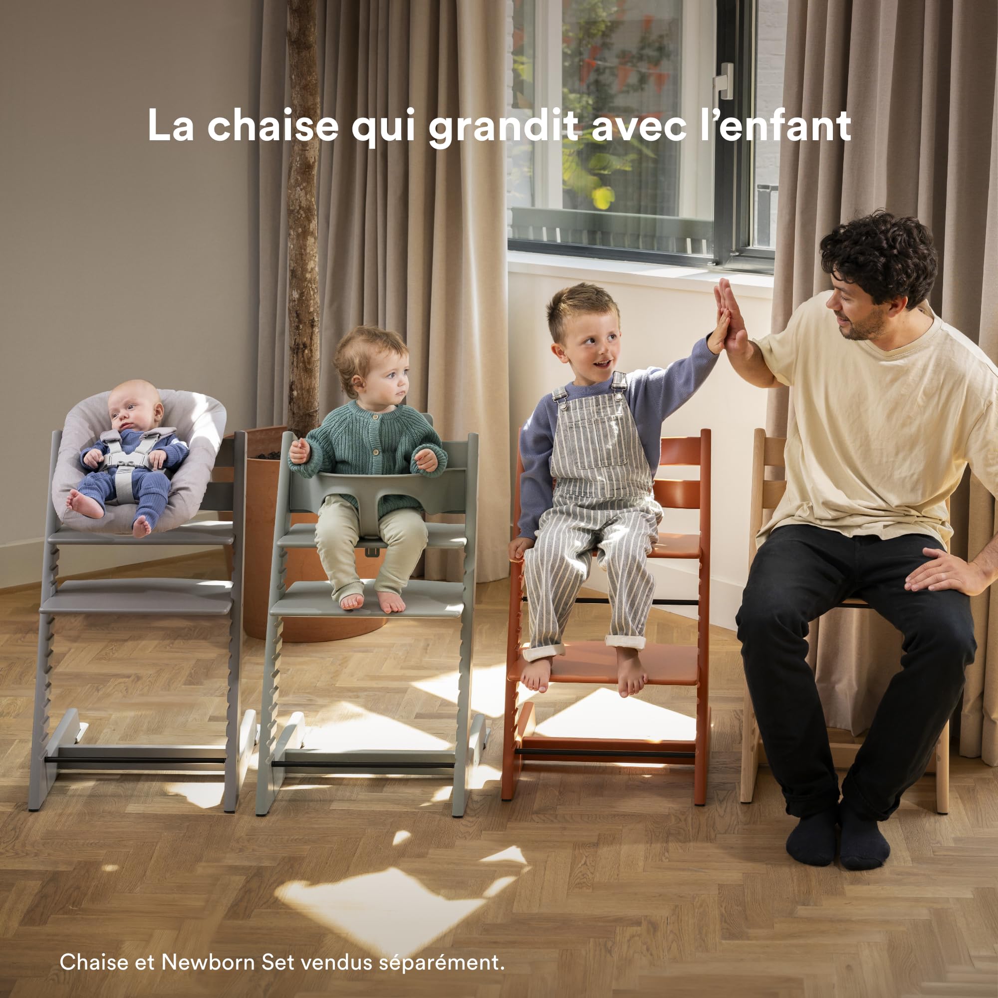 Stokke Tripp Trapp Baby Set 2 Blanc - Chaise haute pour 6-36 mois - Compatible après 2003