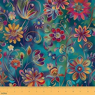 Erosebridal Gradient Boho Fabric by The Yard Bohemian Ethnic Waterproof ...