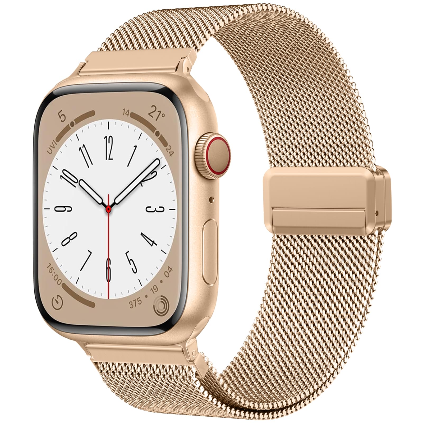 Photo 1 of Zedoli Magnetic Metal Band Milanese Loop Compatible with Apple Watch Bands 40mm 41mm 38mm 42mm 44mm 45mm 46mm 49mm Women Men,Stainless Steel Strap for iWatch Band Series SE 11 10 9 8 7 6 5 4 3 2 Ultra
