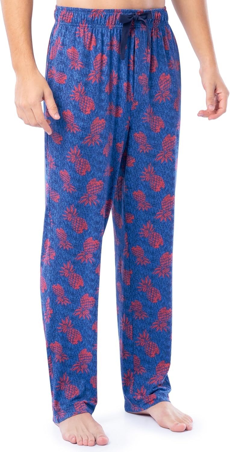 IZOD Men's Poly-Spandex Sueded Jersey Knit Pajama Sleep Pants - Image 6