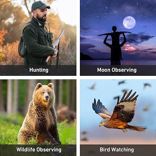 Miniatura 6 de Alcance de detección de 20-60 x 80, tres visores de detección ED de doble enfoque con trípode, adaptador para teléfono inteligente y bolsa de