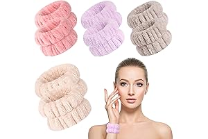 Microfiber Wrist Towels for Splashless Face Washing