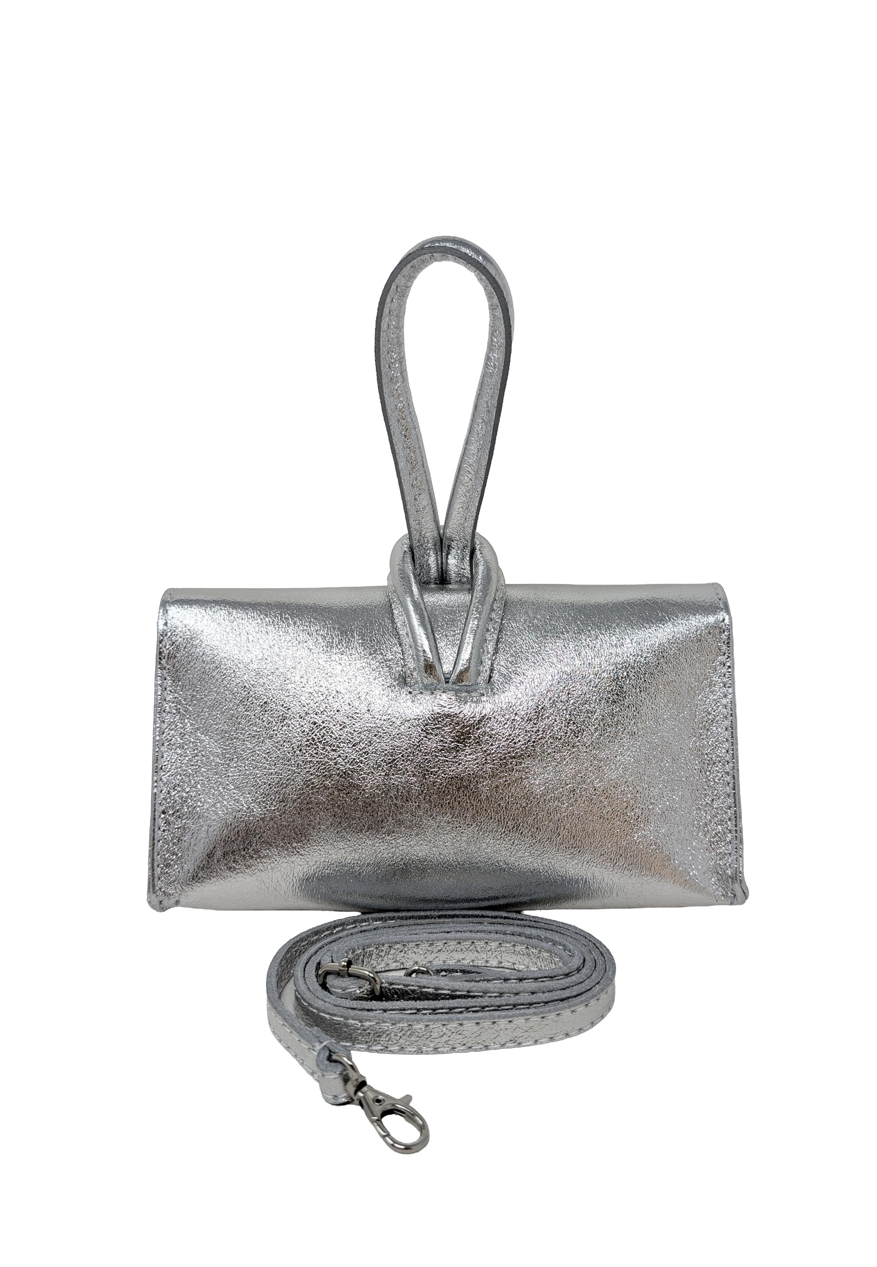 Chicca Borse Borsetta Pochette da Donna in Pelle Dollaro
