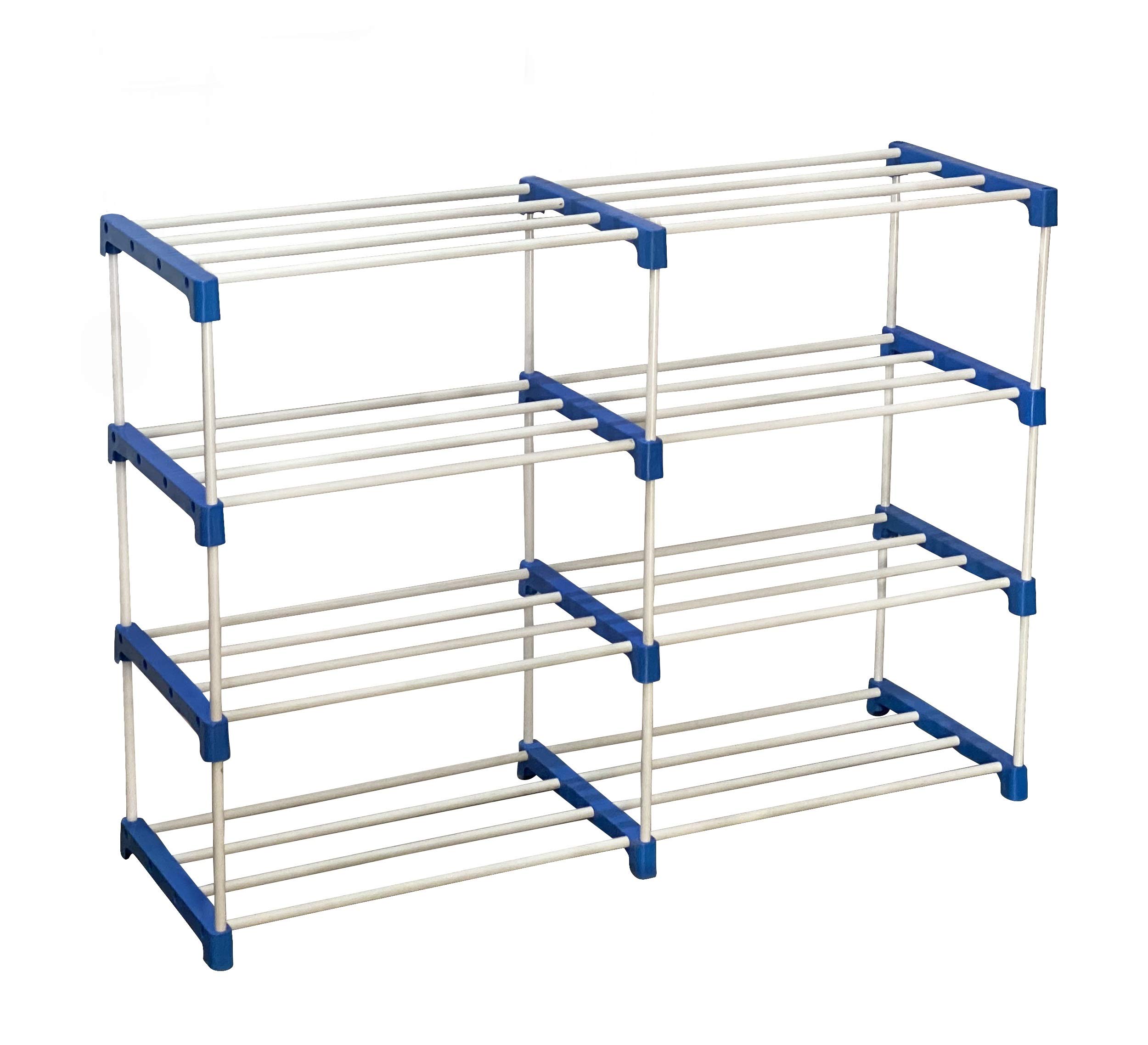 CMerchants Metal Book Shelf Cabinet (Blue and White)-image-8