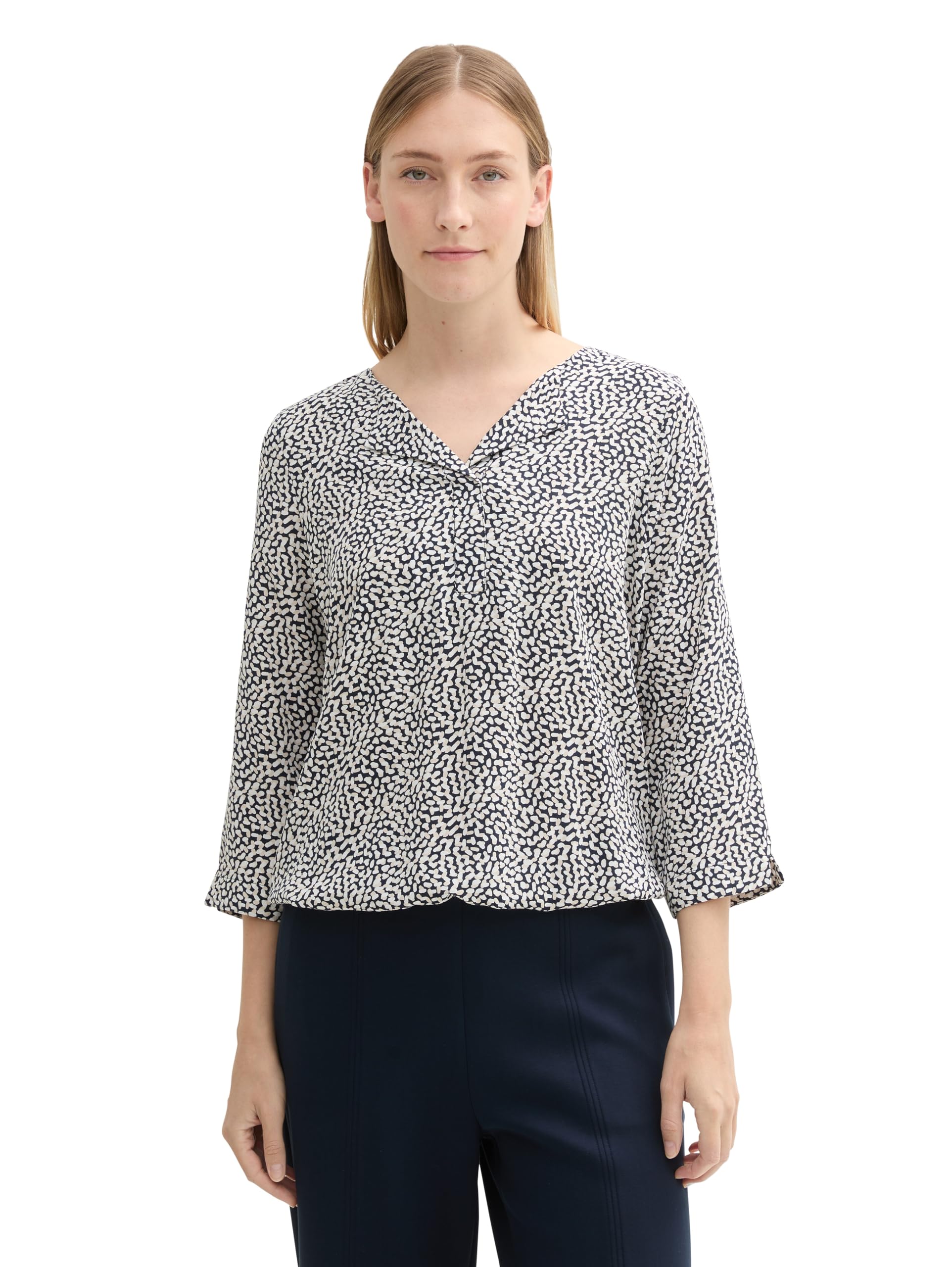 Tom Tailor Damen 1043212 Bluse mit Muster