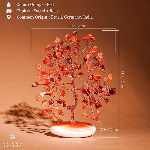 Miniatura 10 de Árbol de la vida de cristal de chakras, árbol de cristal curativo de cuarzo rosa, árbol bonsái hecho a mano para energía positiva, amor y emociones,