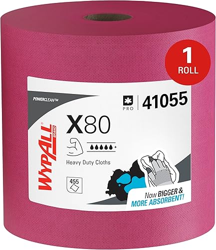 Toallitas descartables WypAll de Kimberly-Clark Rojo 1