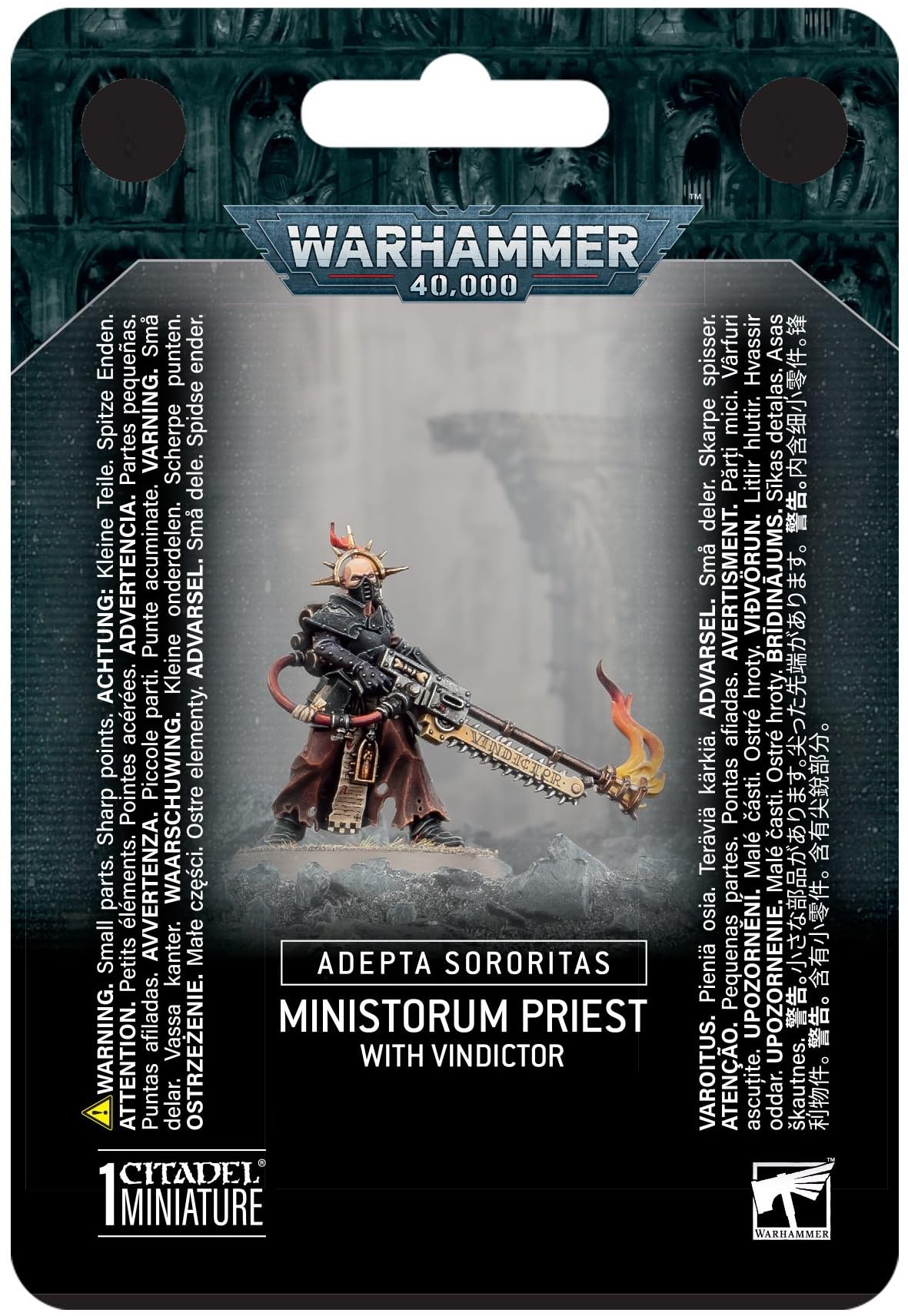 ADEPTA SORORITAS MINISTORUM PRIEST WITH VINDICTOR