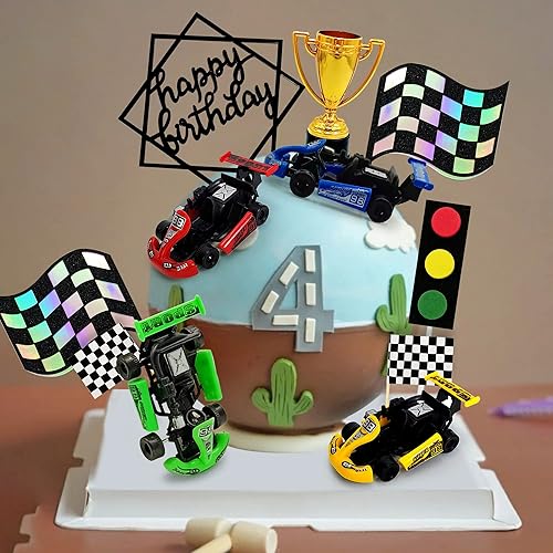 Racing Car Birthday Cake Decorations