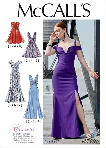 McCall's Patterns McCall's Create It Women's Evening and Special Occasion Dress Sewing, Sizes 14-22 Patterns