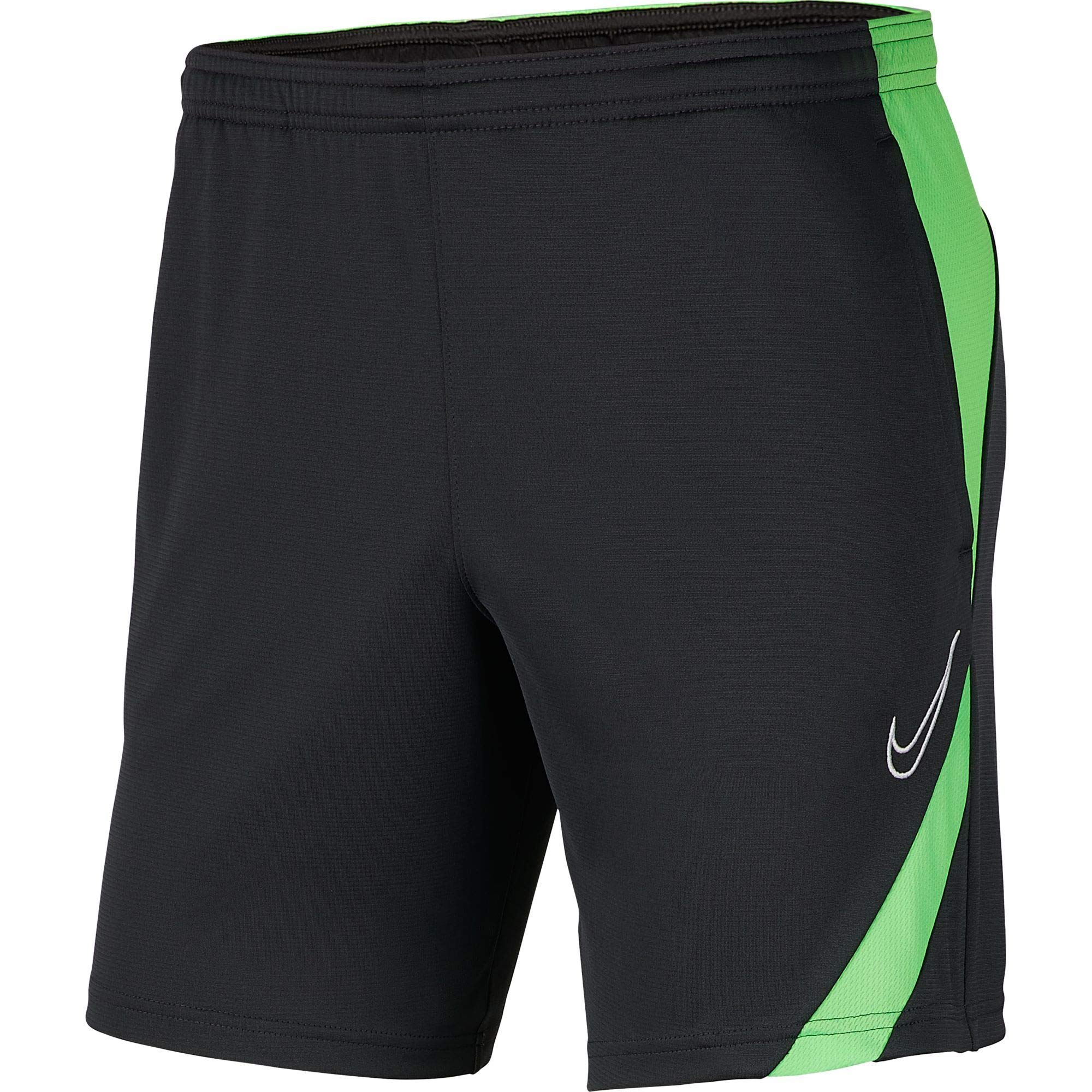 Nike Kids' Academy Pro Knit Short KP, Anthracite/Green Strike/(White), XS