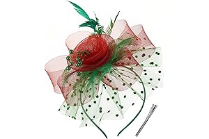 Charming Christmas Fascinator: A Festive Headpiece for Your Holiday Soirees