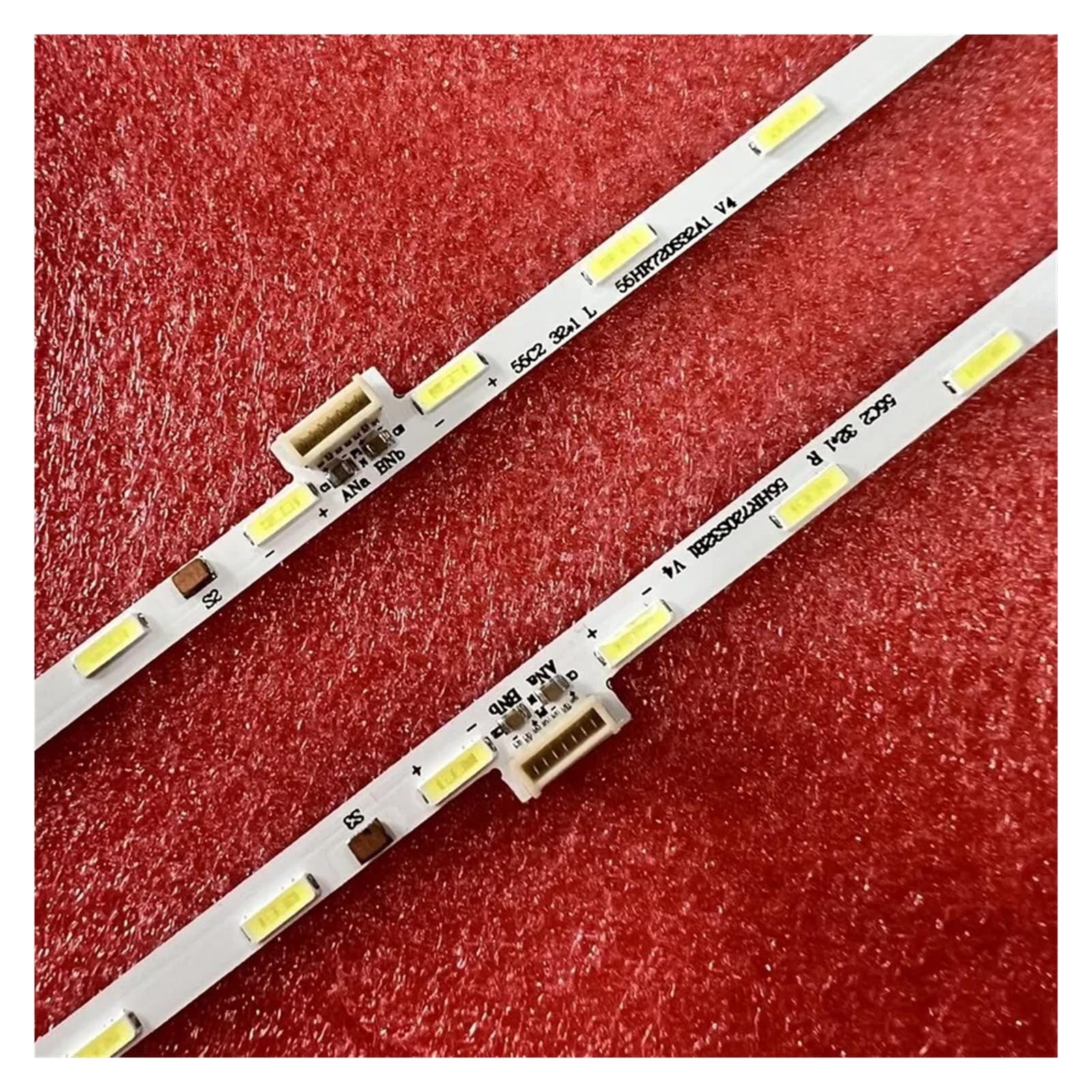Tira de retroiluminación LED compatible for TCL 55P6US, 55U7700C, 55Q1D, 55A950U, 55U77CMC, 55C2, 68-748270-1BE, 4C-LB5532-HR06, 55HR720S46B0(2pcs set For 1 TV)