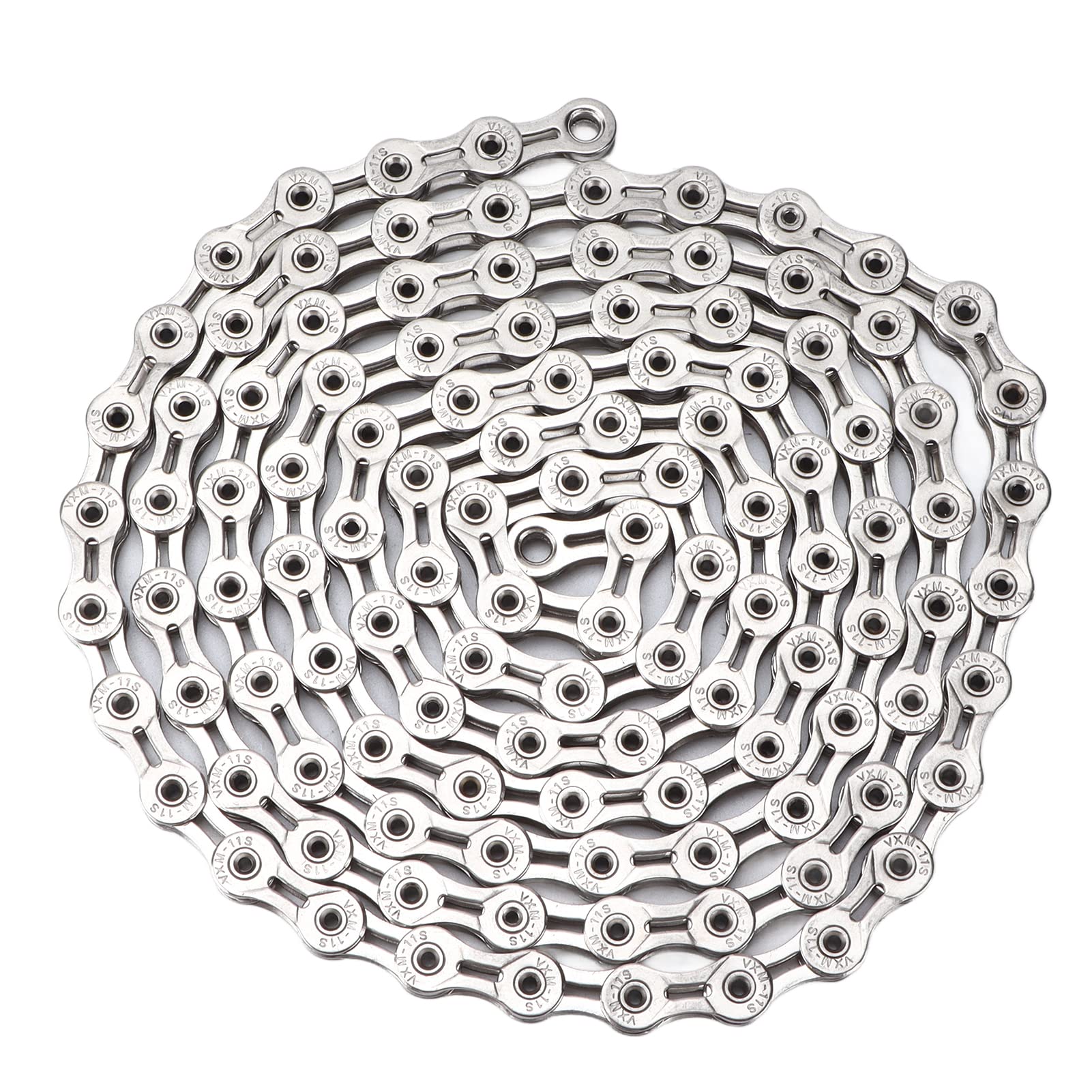 Catena per bici a 11 velocità Catena per bicicletta ad alta rigidità completamente cava elettrolitica 116 maglie per mountain bike da strada Acciaio ad alto tenore di carbonio