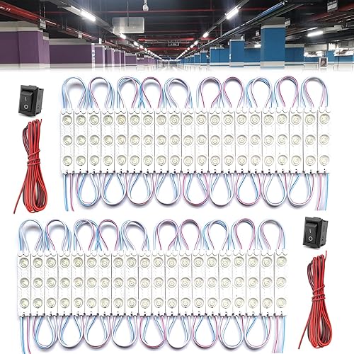 Luz interior de furgoneta de 12 V, 120 LED, lámpara de techo con interruptor de arnés para automóvil, camioneta, camión, automóvil, caravana,