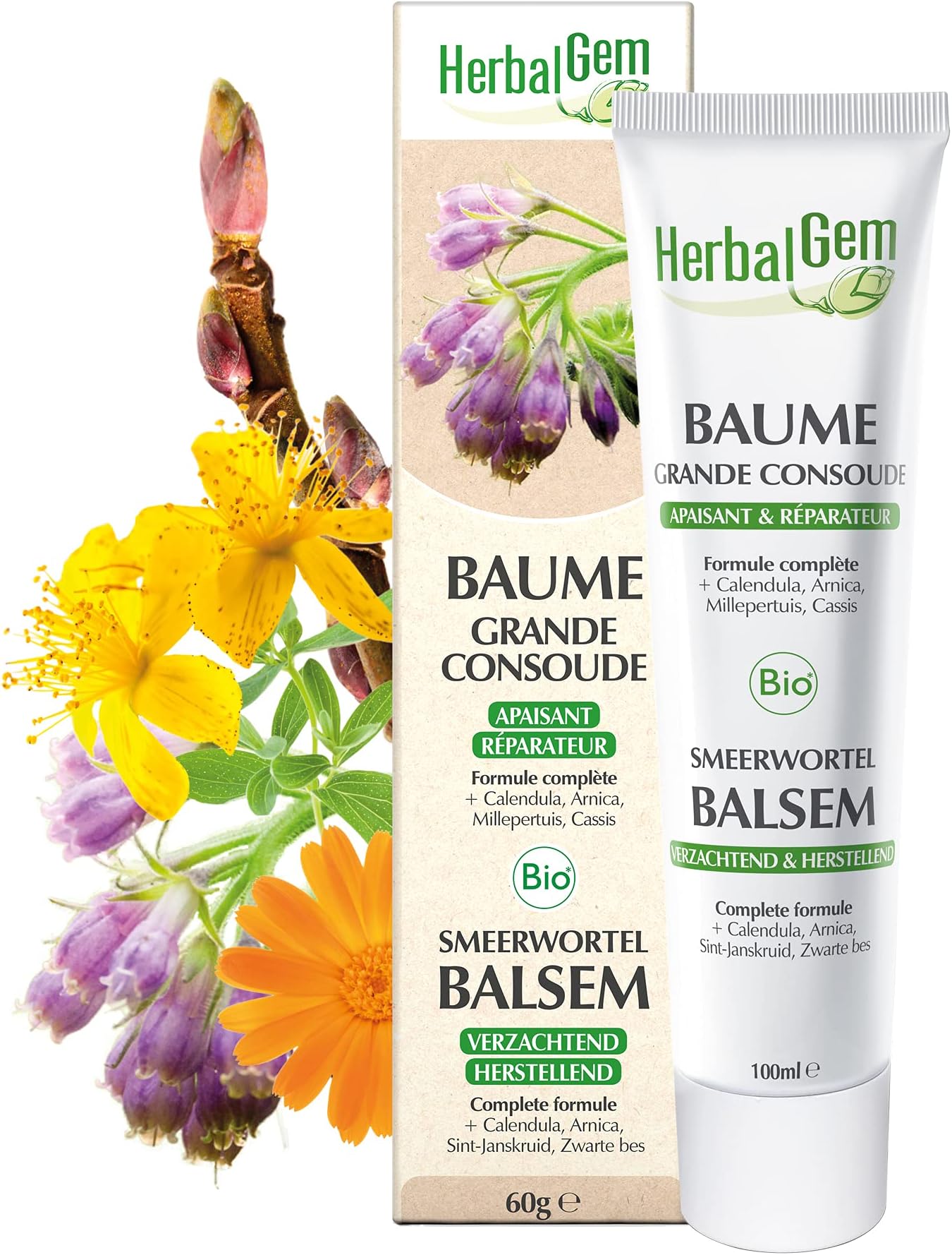HerbalGem Organic Comfrey Balm 60ml