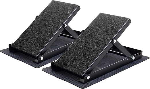 Height Adjustable Squat Wedge Set – Anti-Slip Slant Board for Heel Elevated Squat, Calf Stretching