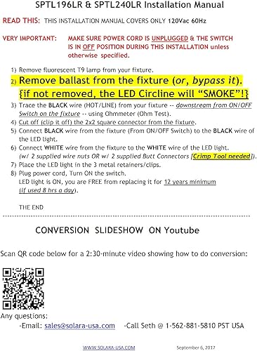 Miniatura 7 de SOLARA-USA Nuestra lámpara LED Circline T9 más brillante (8 pulgadas) para lámpara de aumento - 120 Vac 9 vatios 2000 lúmenes - no regulable PN