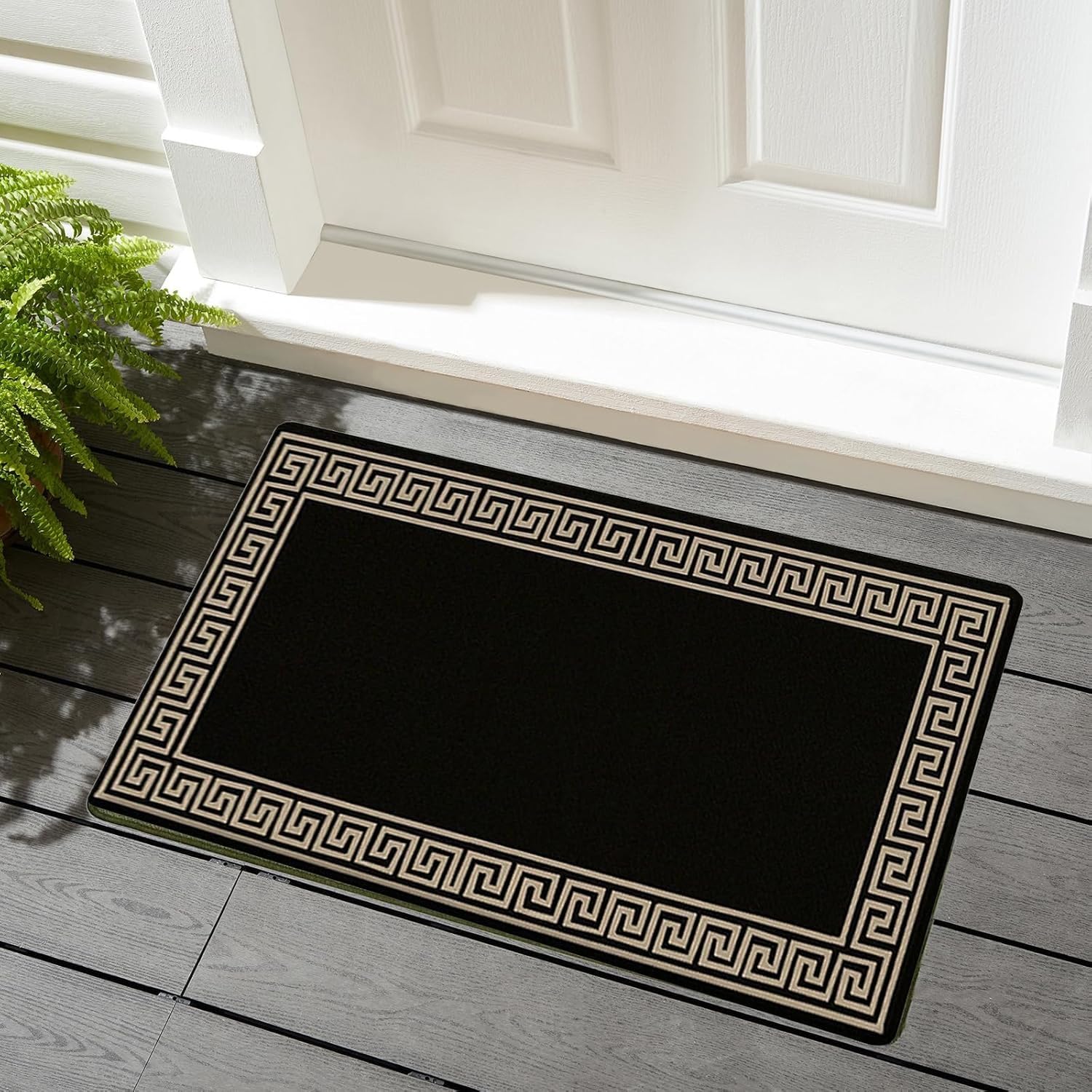 renoazul® Carpet Runners for Hallways Non-Slip Long & Wide Heavy-Duty Plain | 80 x 300 cm Super Absorbent Indoor Stair Carpet and Kitchen Anti-slip Floor Mats - Greeky Rug - Grey & Black — view 86