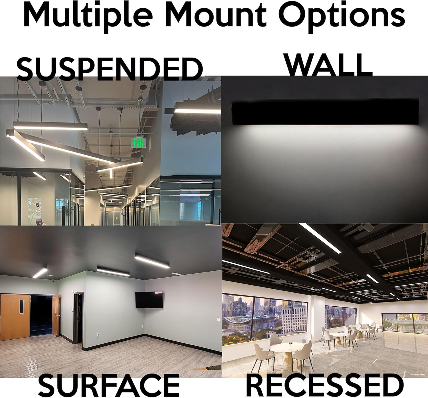 Multiple Mount Options for WareLight Linear Fixture