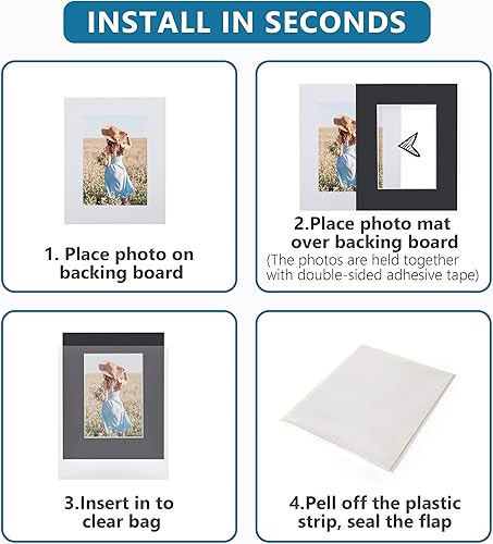 Miniatura 35 de Paquete de 10 tableros de respaldo blancos de 16 x 20 pulgadas, tablero sin cortar de 16 x 20, tableros traseros sin ácidos para fotos, imágenes