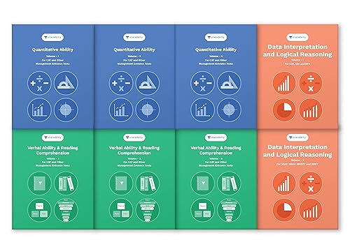 CAT 2023 Complete Exam Preparation Kit (Set of 8 books) for CAT, XAT, SNAP, IIFT and other management exams | Limited Edition