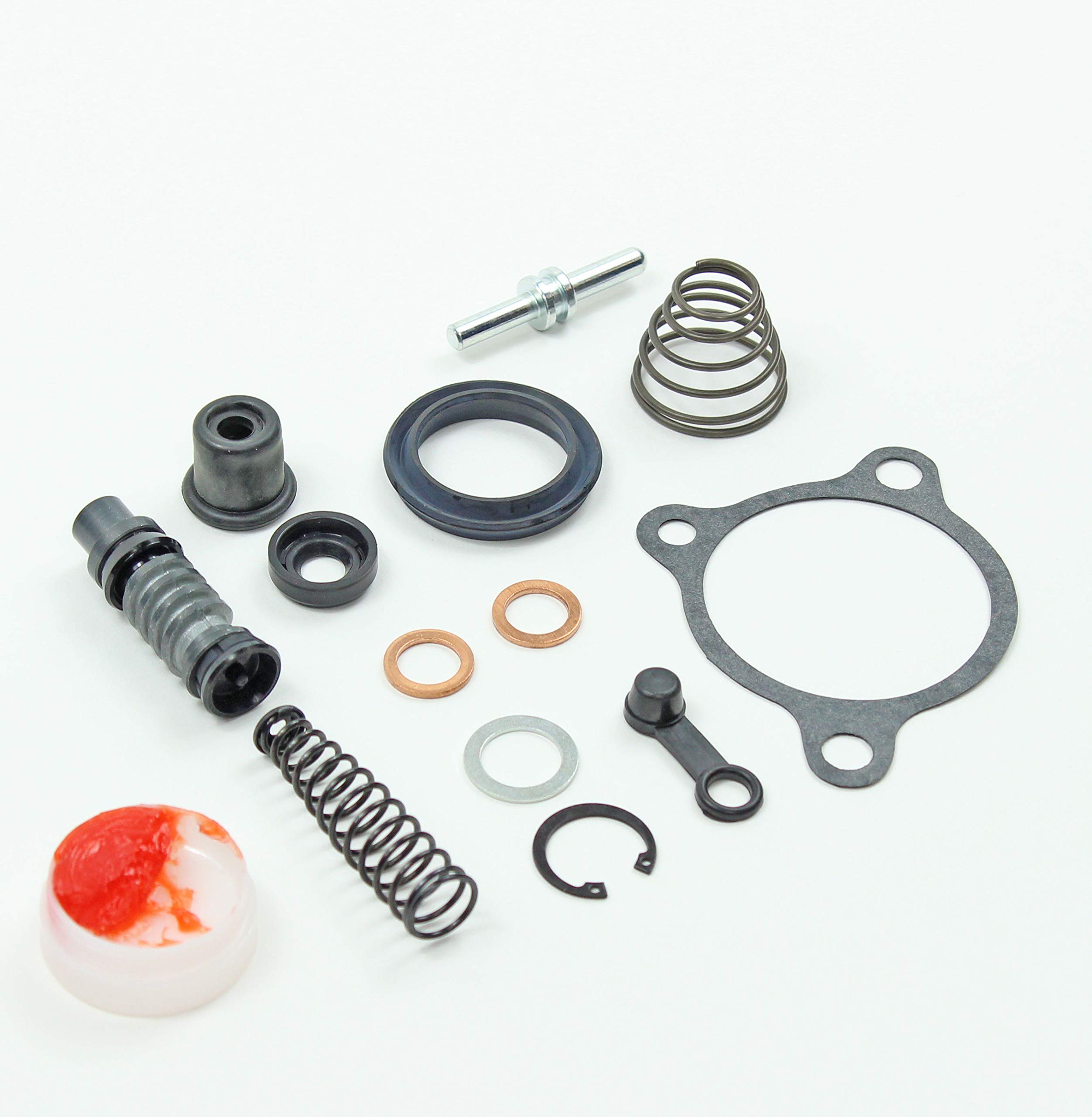 Motorcycle Clutch Master and Slave Cylinder Rebuild Kit with New Gasket for select Honda models by Brakecrafters see description for fitment