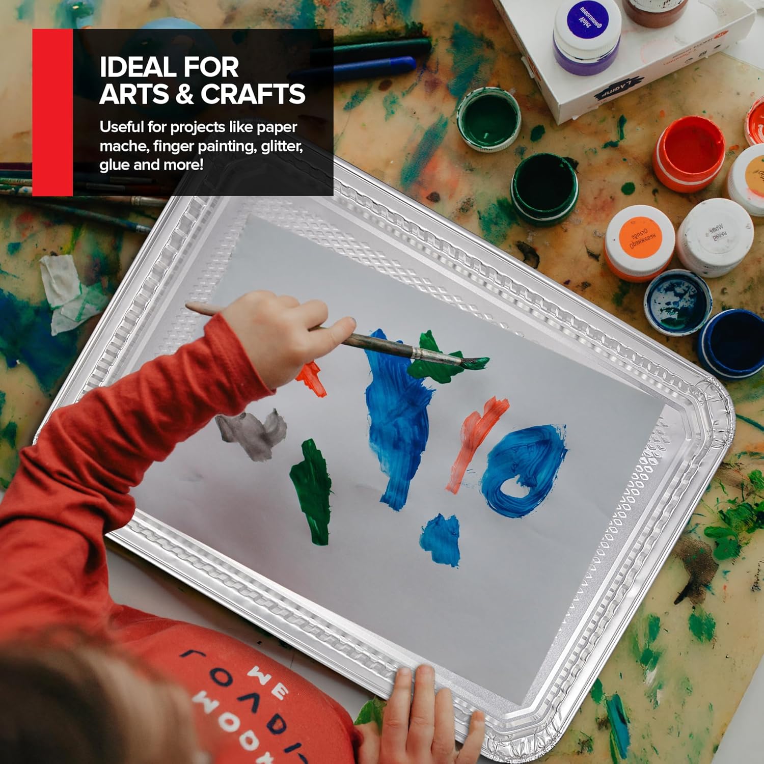 Stock Your Home Aluminum Pans Cookie Sheet Baking Pans (30 Pack) Disposable Foil Trays - Reusable and Durable Nonstick Baking Sheets – Cookie Sheet Pans