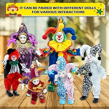 Amazon.com: Maxyoung 9 Inch Porcelain Clown Doll Vintage