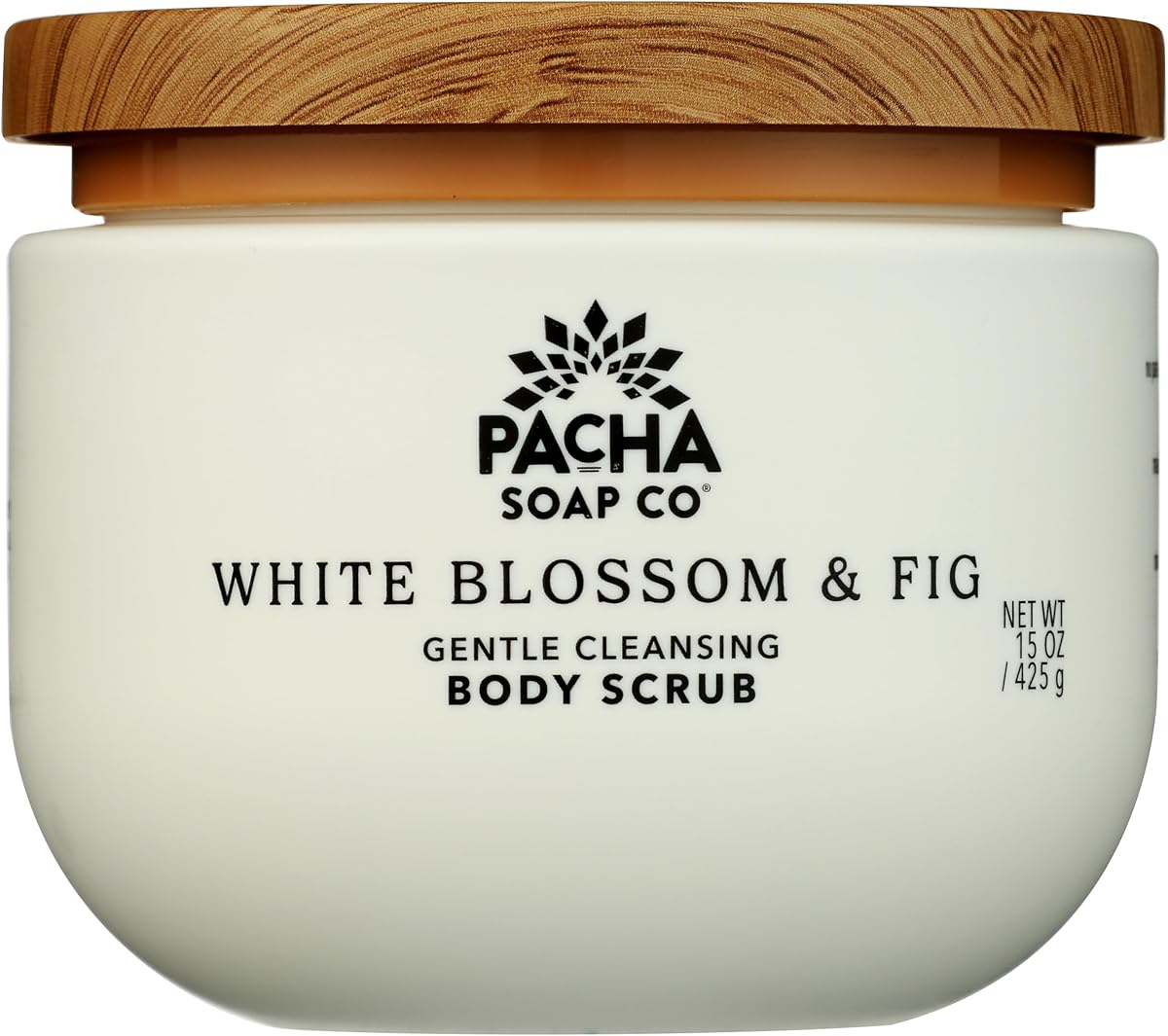 PACHA SOAP White Blossom & Fig Body Scrub, 15 OZ
