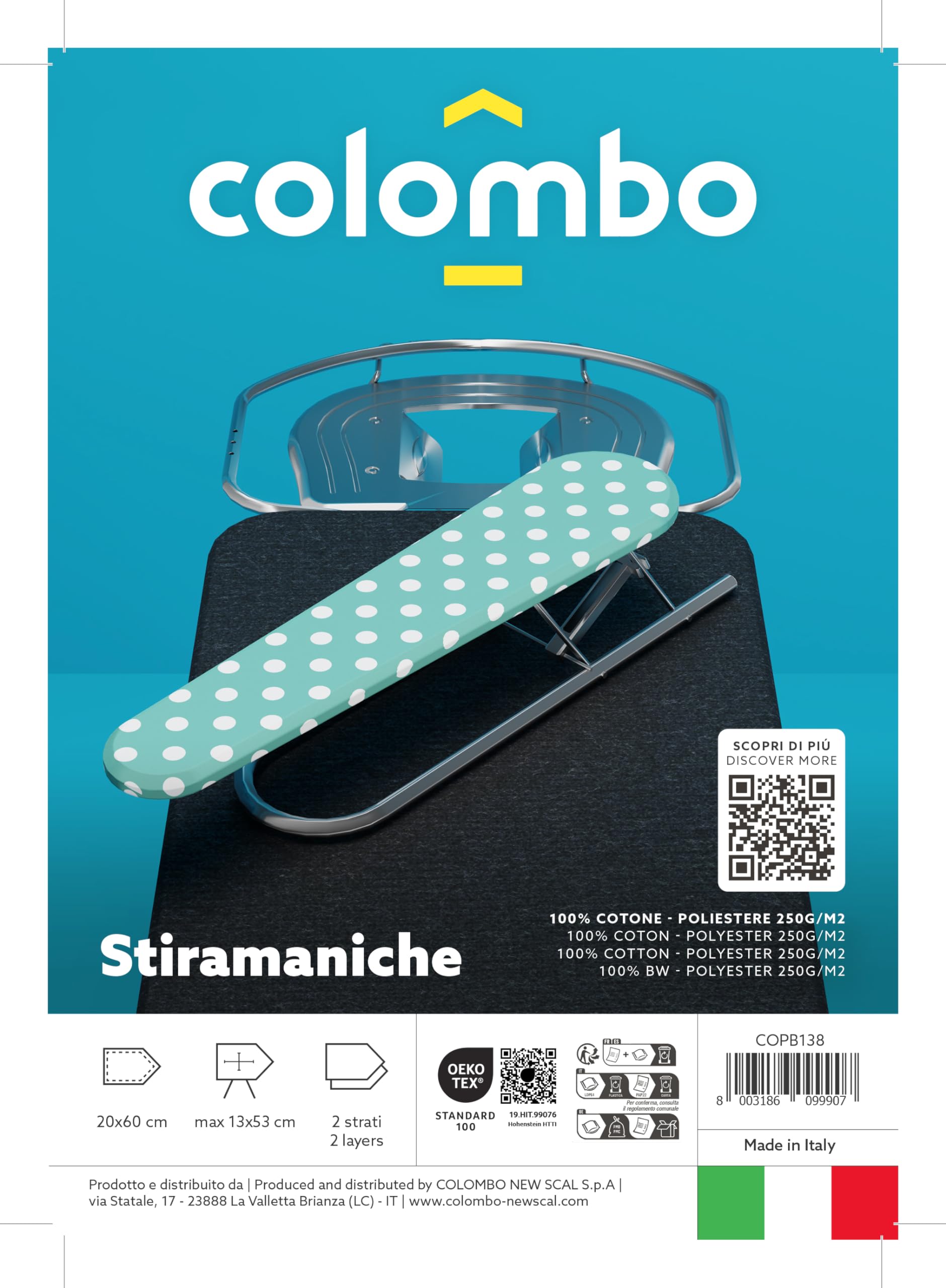Image secondaire de Housse de Rechange pour Planche à Repasser Colombo - Bleu