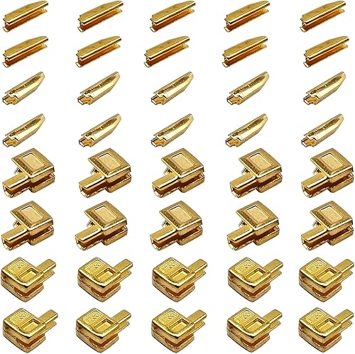 Miniatura 6 de JOSDIOX Paquete de 20 unidades #5 Kit de reparación de cremallera de metal para pistola, tapones inferiores negros, retenedores deslizantes de